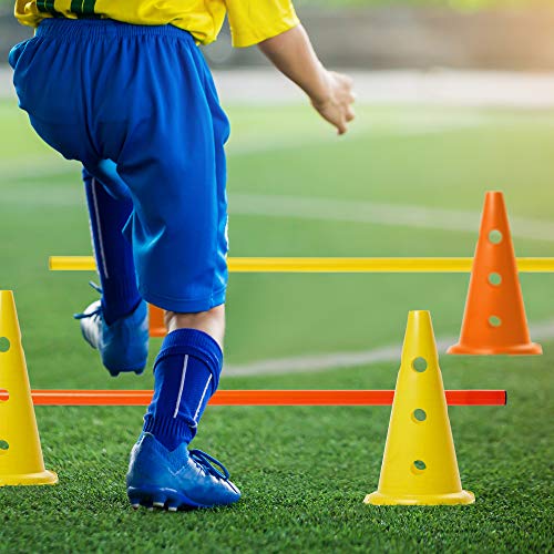 CW Pro de fútbol deportes fútbol Kit de entrenamiento de agilidad de  velocidad obstáculos de juego incluyendo (6 + escalera de agilidad con su  funda