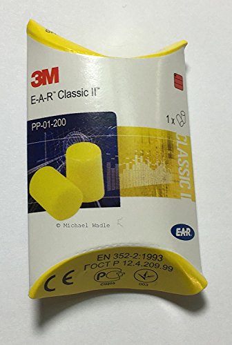 3 M EAR Classic 25 paires taille emballé, jaune, SNR 28 dB, protection auditive, bouchons d'oreille œil de boutique