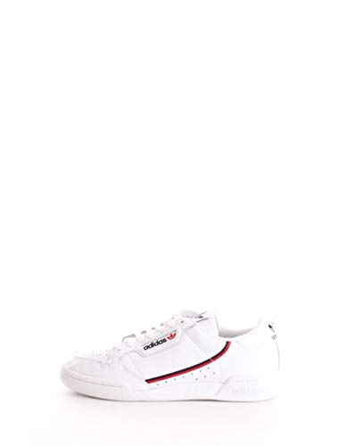 Adidas Continental 80, Zapatillas de Gimnasia para Hombre, Blanco (FTWR White/Scarlet/Collegiate Navy FTWR White/Scarlet/Collegiate Navy), 42 EU