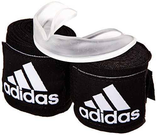 adidas Kit – Guantes de Boxeo, Color Blanco y Negro, tamaño 10 onzas