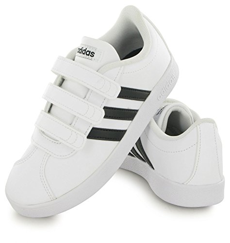 Adidas Vl Court 2.0 Cmf C, Zapatillas de deporte Unisex Niños, Blanco (Ftwr White/Core Black/Ftwr White Ftwr White/Core Black/Ftwr White), 32