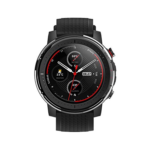 Amazfit Stratos 3 Smartwatch Fitness | 19 Modos Deportivos| 3 Modos GPS | 70 días Batería (Ahorro) | Sensor BioTracker | Notificaciones Inteligentes | GPS Globass Beidou & Galileo (Profesional)