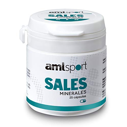AMLsport - Sales minerales – 25 cápsulas hidratación durante y después del entreno. Apto para veganos.