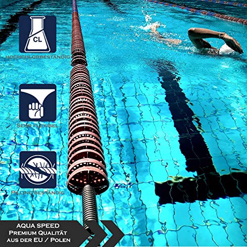 Aqua Speed Long Troncos de natación Largo de Hombre | Ajuste Jammer | Protección UV | Resistente al Cloro | Dimensionalmente Estable | Eficaz contra la Fatiga Muscular, Tamaño:XL, Color:Black