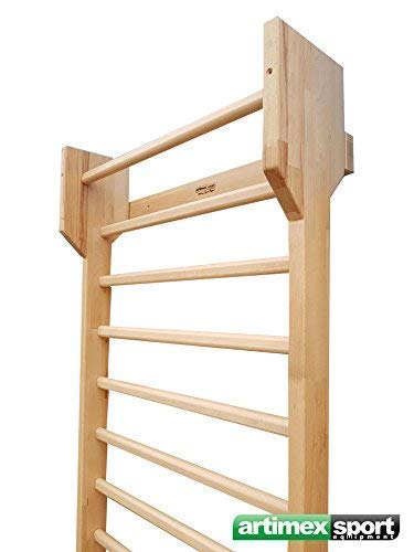 ARTIMEX - Espa;ldera gimnasia (escalera de sueco) para Ejercicios de Schroth, para terapia física y gimnasia – Espaldera de madera de haya, código 216-F-Schroth
