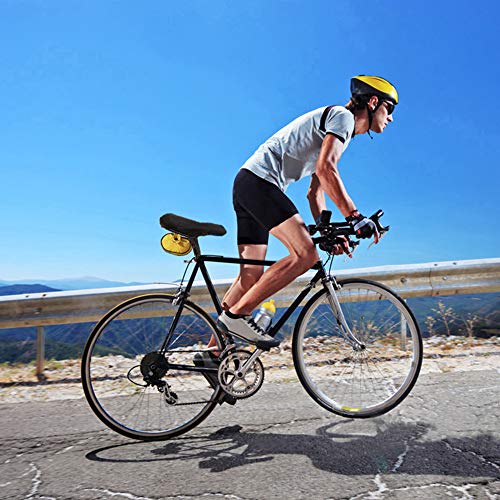 auvstar Funda de Gel para Sillin de Bicicleta, Hueca y Transpirable, Cubierta de Cojín de Gel de Sílice, Adecuado para el sillín de Bicicleta de montaña,Velcro Ajustable.(Sección Estrecha)
