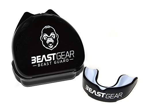 Beast Gear - Protector Bucal Boxeo/Protector de Encía 'Beast Guard' - para Boxeo, MMA, Rugby, Muay Thai, Hockey, Judo, Karate, Artes Marciales y Todos los Deportes de Contacto