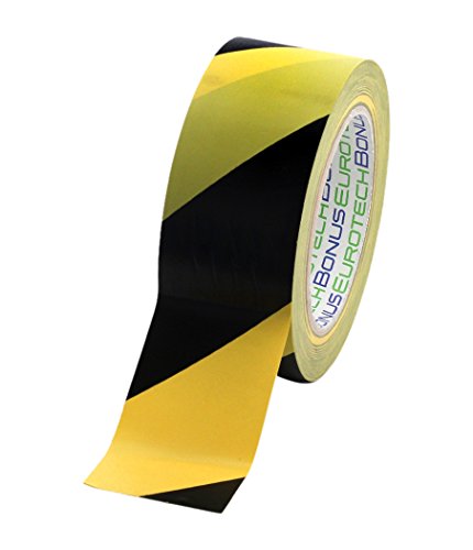 Bonus Eurotech 1bl23.71.0050/033 a # PVC suelo Marcar banda, pegamento a base de caucho, suave, longitud 33 m x 50 mm de ancho x grosor 0,17 mm, amarillo/negro