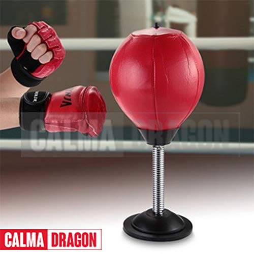Calma Dragon Punching Ball Saco de Boxeo de Mesa Ideal para descargar tensiones.