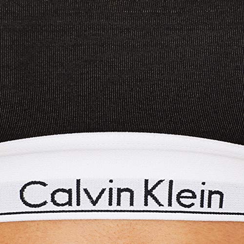 Calvin Klein Bralette Sujetador de triángulo, Negro (BLACK 001), XS para Mujer