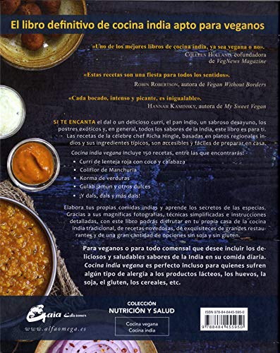 Cocina india vegana. Recetas tradicionales y creativas para preparar en casa (Nutrición y salud)