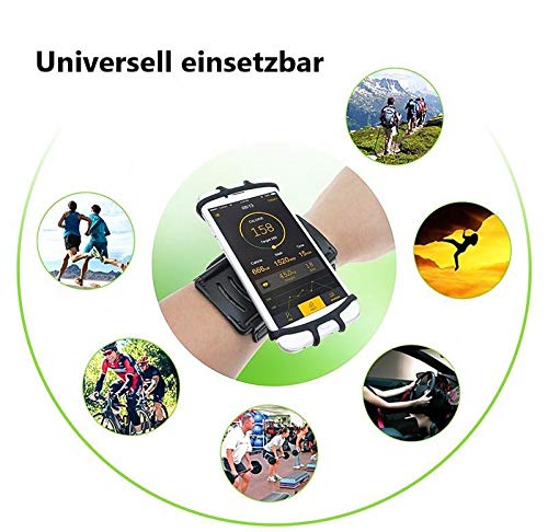 CoverKingz - Brazalete deportivo universal para smartphones de 4,0 a 7 pulgadas, con bolsillo de brazo con compartimento para llaves, bolsillo de teléfono móvil