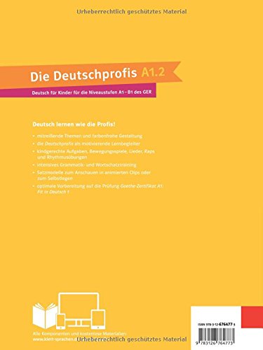 Die deutschprofis a1.2, libro del alumno y libro de ejercicios con audio y clips online