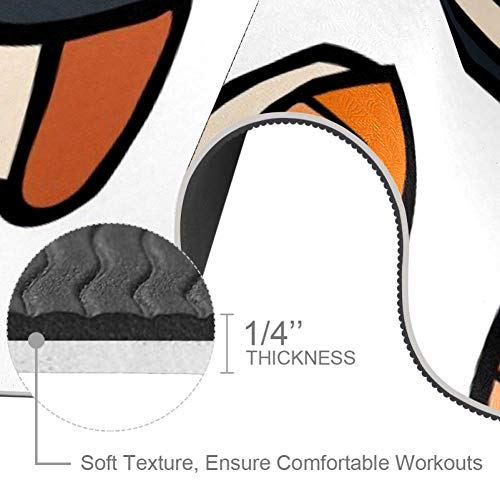 Eslifey - Alfombrilla de Yoga Antideslizante para Mujer y niña, diseño de Sushi y Rollos japoneses, para Yoga, Esterilla de Ejercicio Suave de Pilates (72 x 24 Pulgadas, 1/4 Pulgadas de Grosor)