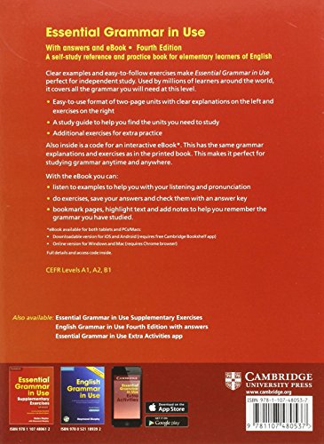 Essential Grammar in Use with Answers and Interactive eBook Fourth Edition (Grammar in Use Camb07)