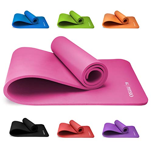 Esterilla Yoga KG | PHYSIO (1cm), Calidad Premium Colchoneta de Fitness para Gimnasio, Pilates o en Casa con Tirante (dentro de la colchoneta) 183cm x 61cm x 1cm (grueso)