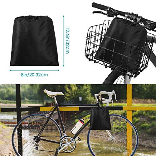 Favoto Funda para Bicicleta Exterior 210D Cubierta Protector Impermeable al Aire Libre contra Lluvia Sol Polvo para Montaña Carretera L Negro