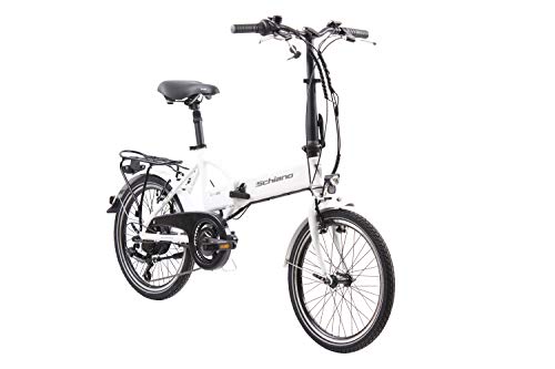 F.lli Schiano E- Sky Bicicleta, Unisex-Adult, Blanca, 20"