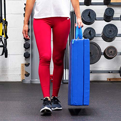 FORZA METIS Colchoneta Plegable de Gimnasia/Yoga – Esterilla Gruesa 180cm x 60cm para Pilates, Entrenamientos & Estiramientos