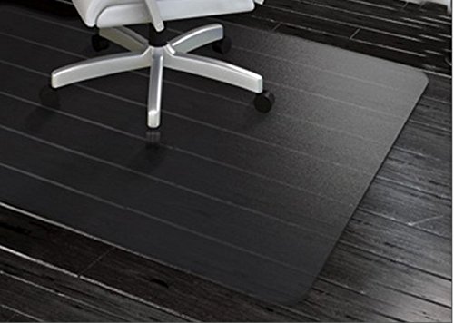 GIOVARA tapete transparente para silla con borde para suelos duros, 90 x 120 cm, alta resistencia al impacto, antideslizante, material no reciclable