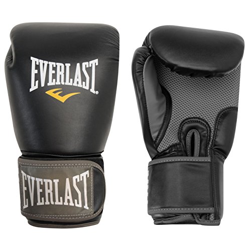 Guantes de boxeo, de Everlast, para entrenamiento, artes marciales, hombre, color negro, tamaño 340 g