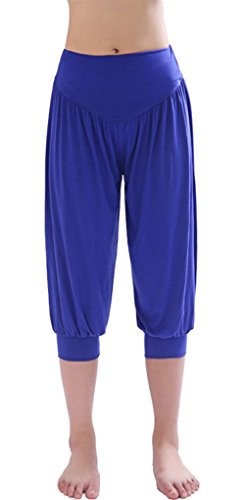 Hoerev F0017A05_Blue_XS - Pantalones para Mujer, Color Royalblue, Talla Large