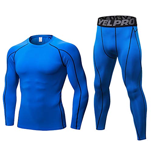 Hombres Chandal Entrenamiento Fitness Sports Gym Running Yoga Deportivo Leggings Pantalones + Camisa De Traje Transpirable Secado RáPido