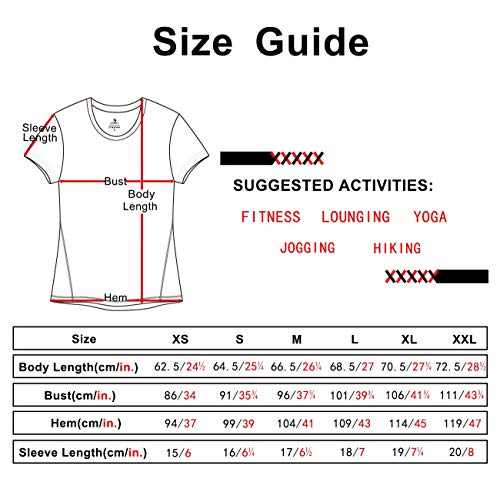 icyzone Camiseta de Fitness Deportiva de Manga Corta para Mujer, Pack de 3 (L, Carboncillo/Lavanda/Melocotón)