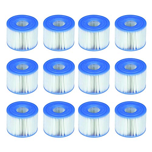 Intex PureSpa B00PUZW3N2 - Paquete de cartuchos para piscina (6 x 29001E, tipo S1, 12 filtros), color azul