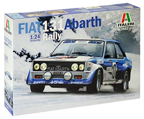 Italeri 3662 Modelo de plástico para Montar, Coche, Fiat 131 Abarth Rally, Modelo Kit, Escala 1:24