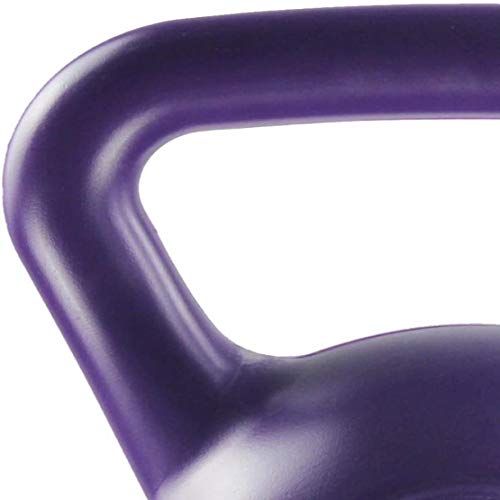 JLDN Vinyl Coated Pesa Rusa, portátil Antideslizante Kettlebell fisicoculturismo Equipo de Entrenamiento Entrenamiento Kettlebells con Pesas para la Fuerza y ​​Entrenamiento Cardiovascular,Purple_6Kg