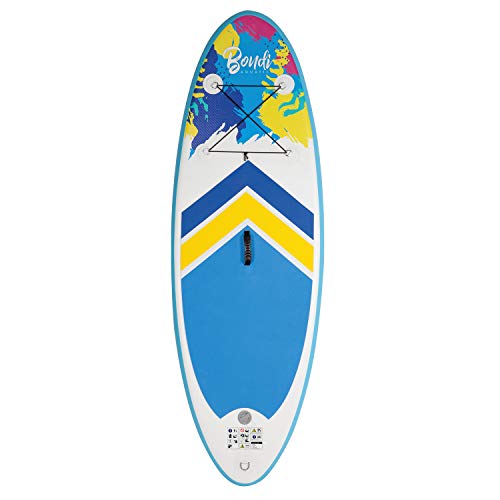 John 52500 Bondi Aquatic - Juego de Tabla de Surf y Remo para niños, Multicolor