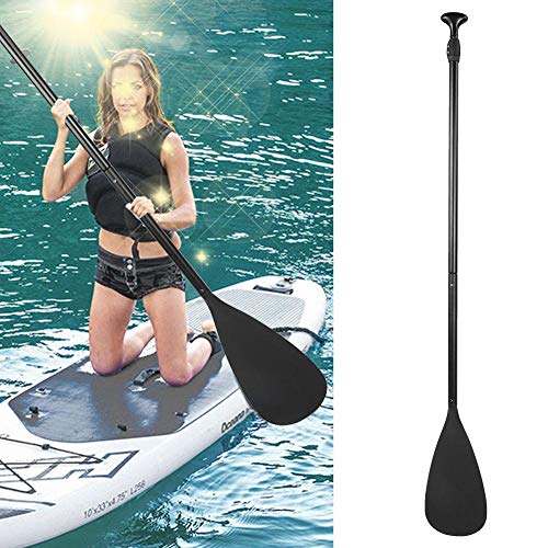Keenso Paddle, Remo Desmontable Sup Black Extensible, Remo Remo Remo Paddle, Tipo T Antideslizante, para Kayak de Surf