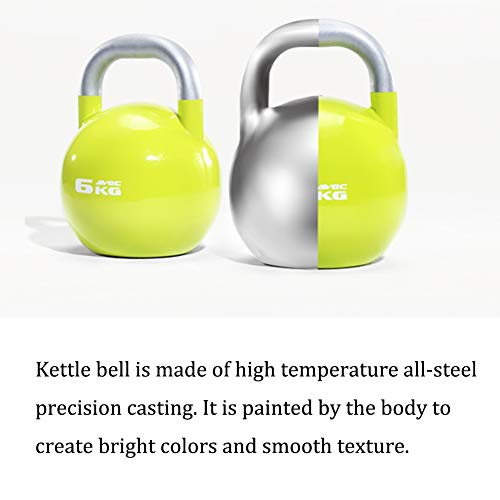 Kettlebell HAHA Kettlebells De Sentadillas De Colores, Acero Forjado, Equipo De Entrenamiento De Fitness para Hombres Y Mujeres 4 Kg 16 Kg 20 Kg 24 Kg 28 Kg (Color : 4kg Gray)