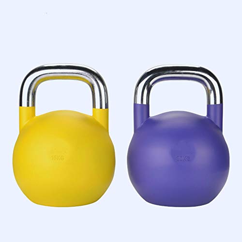 liutao Kettlebells Deportivos 4-32kg Fitness Kettlebell Fitness para Hombres Mancuernas Ejercicio Brazo Músculo Equipo de Ejercicios Levantamiento de Pesas Kettlebell 32kg
