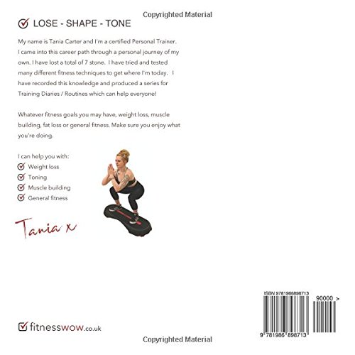 Lose - Shape - Tone.  In The Gym - Beginners Routine,  The Workout: This is not just an amazing Routine!  This book also features a handy measurements ... meal planner and a notes section at the back.