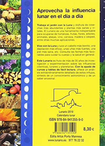 Lunario 2019: Calendario lunar para el huerto y el jardín ecológicos