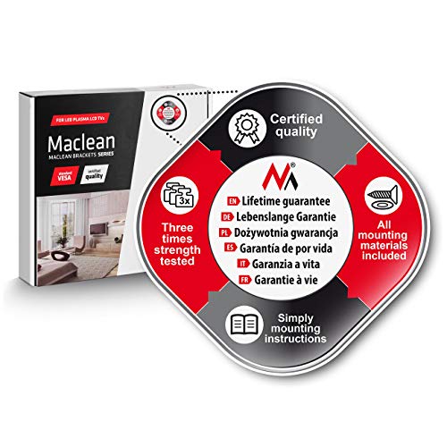 Maclean MC771-MC772 - Soporte de Pared para Pantalla con Estante para DVD (23"- 42")