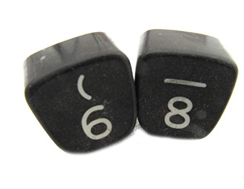 Miniblings Pagan Gemelos de la máquina de Escribir 8 y 6 Cuadrada única