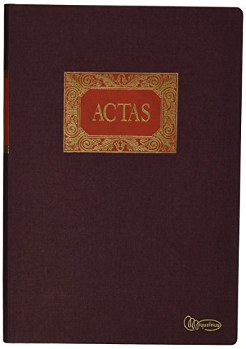 Miquelrius - Libro de Contabilidad, Folio Natural, Actas, 100 hojas, Forrado en tela y engomado