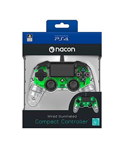 Nacon - Mando Compacto para PS4, color Cristal Verde