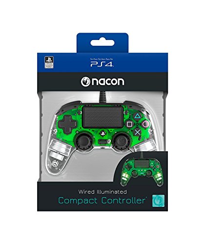Nacon - Mando Compacto para PS4, color Cristal Verde