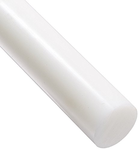 Polietileno de alta densidad polietileno de alta densidad redondo Rod, translúcido blanco 30 mm de diámetro x 300 mm de largo grado A PE 500