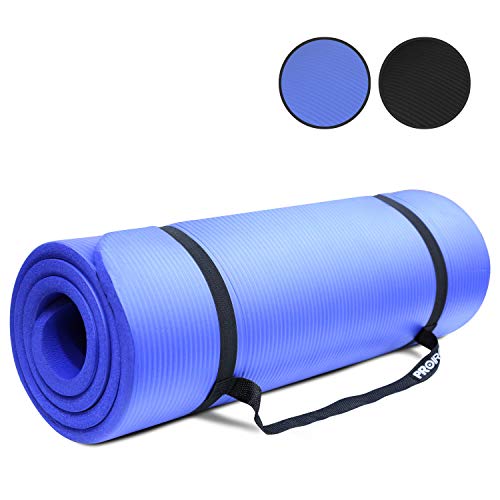 PROIRON Colchonetas de Yoga Antideslizante Espesa para Pilates, Gimnasio Fitness or en Casa con Tirante -180cm x 61cm x 15mm