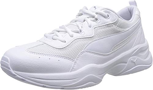 PUMA Cilia, Zapatillas para Mujer, Blanco White/Gray Violet Silver, 38 EU