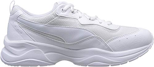 PUMA Cilia, Zapatillas para Mujer, Blanco White/Gray Violet Silver, 39 EU