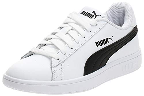 PUMA Smash V2 L, Zapatillas Unisex-Adulto, Blanco White Black, 40 EU