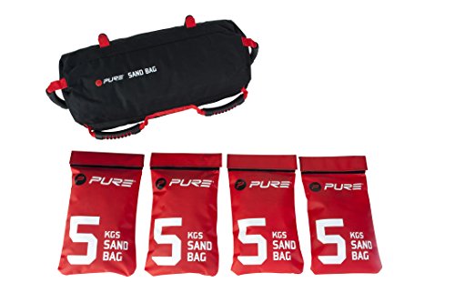 Pure2Improve P2I100160 - Bolsa de Arena Unisex para Adulto, Negro/Rojo, Talla única