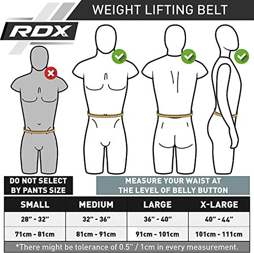 RDX Cinturon Musculacion para Power Lifting Gimnasio Entrenamiento | Aprobado por IPL y USPA |4" Lumbar Palanca Hebilla Peso Levantamiento Cinturón para Gym Fitness, Muscular Xfit Ejercicio, Deadlifts