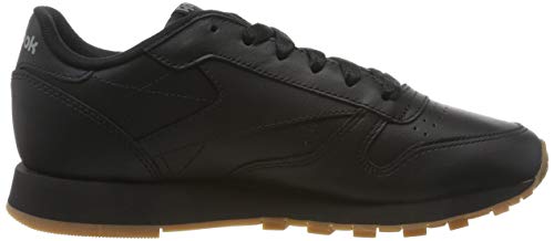 Reebok Classic Leather Zapatillas, Mujer, Negro (Int / Black / Gum), 38.5 EU